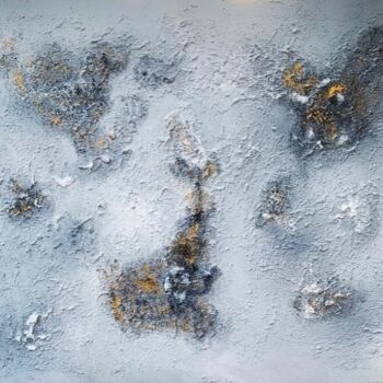 Peinture intitulée "Îles mystérieuses" par Ng_abstrait_paint, Œuvre d'art originale, Acrylique