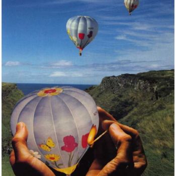 Photographie intitulée "Montgolfieres (mon…" par Nadine Hiver, Œuvre d'art originale