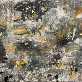 Painting titled "the chaos inside" by Nadine Höhenwarter, Original Artwork, Acrylic Mounted on Wood Stretcher frame