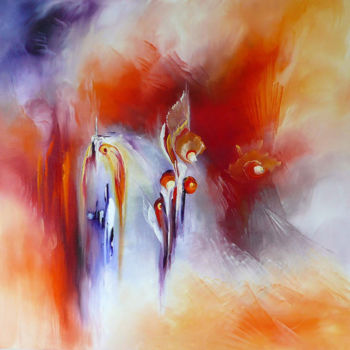 Malerei mit dem Titel "Honorifique" von Nadine Bertulessi, Original-Kunstwerk, Öl