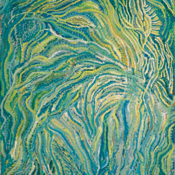 Peinture intitulée "Underwater" par Nadine Bourneix, Œuvre d'art originale, Acrylique