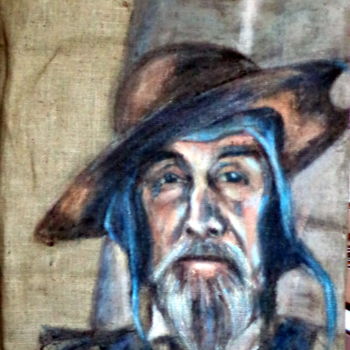 Painting titled "Don Quichotte" by Nadine Nicaise, Original Artwork, Acrylic