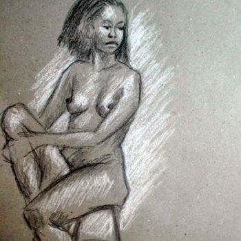 Drawing titled "Lauriane 2012" by Nadine Nicaise, Original Artwork