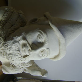 Sculpture intitulée "Pigeon d'Henri de T…" par Nadine Trescartes (fildefériste), Œuvre d'art originale, Argile