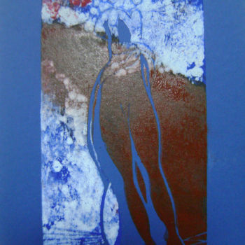 Incisioni, stampe intitolato ""viens ma douce N°3"" da Nadine Trescartes (fildefériste), Opera d'arte originale, Incisioni s…