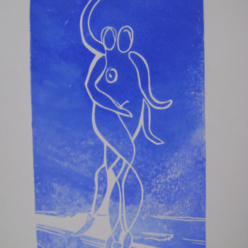 Incisioni, stampe intitolato "Série des danseurs…" da Nadine Trescartes (fildefériste), Opera d'arte originale, Incisioni su…