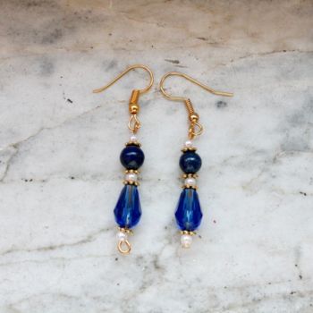 Design intitulée "Boucles d'oreilles…" par Nadine Wandel, Œuvre d'art originale, Boucles d'oreilles