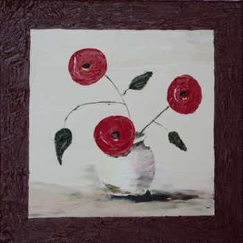 Malerei mit dem Titel "le bouquet" von Nadine Coutellier, Original-Kunstwerk, Öl