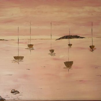 Peinture intitulée "la baie" par Nadine Coutellier, Œuvre d'art originale