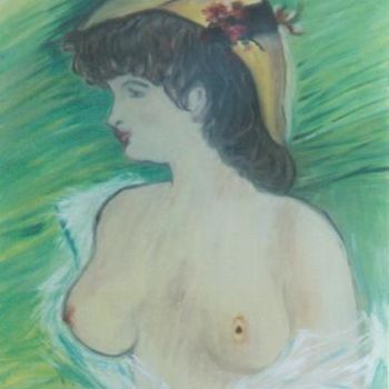 Painting titled "marianne" by Nadine Poidevin, Original Artwork
