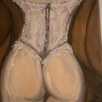 Peinture intitulée "Corseté" par Nadine Poidevin, Œuvre d'art originale