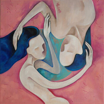 Malerei mit dem Titel "Love" von Nadezhda Begunova, Original-Kunstwerk, Öl