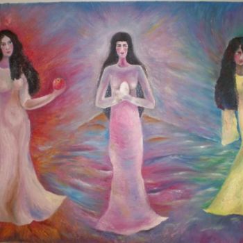 Картина под названием "3_womans.jpg" - Nadya, Подлинное произведение искусства