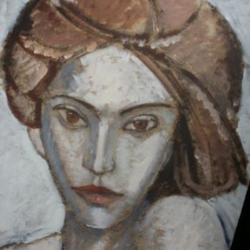 Peinture intitulée "Julis" par Nadya C., Œuvre d'art originale, Huile Monté sur Panneau de bois