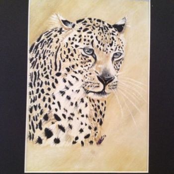 Painting titled "Leopard" by Nadia Beg, Original Artwork