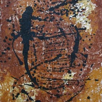Картина под названием "Prehistoire - prehi…" - Nae De Brea, Подлинное произведение искусства, Масло