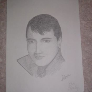 Drawing titled "Elvis" by Nijpops Oihlsdn, Original Artwork