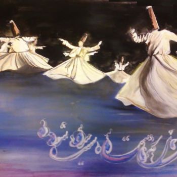 Peinture intitulée "divne dance" par Mousavi Rad Nafiseh, Œuvre d'art originale