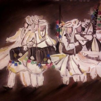 Malerei mit dem Titel "dance ii" von Nafis, Original-Kunstwerk