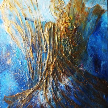 Pintura intitulada "Angel I" por Nahalah, Obras de arte originais, Acrílico