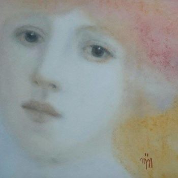 Drawing titled "LE SECRET" by N   A    I   L   I, Original Artwork, Pastel