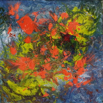 Картина под названием "Опус №2. Красные ры…" - Наиля Абдуллина, Подлинное произведение искусства, Акрил