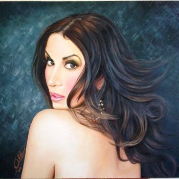 Painting titled "oil portrait" by Rafi Naish, Original Artwork