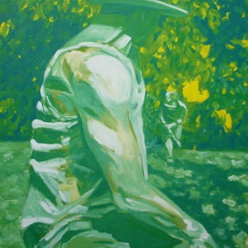 Peinture intitulée "Attaque" par Bertrand Naivin, Œuvre d'art originale, Acrylique