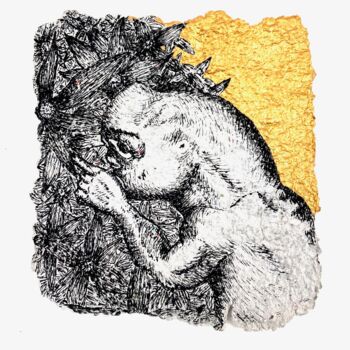 Desenho intitulada "Rechercher sa beaut…" por Bertrand Naivin, Obras de arte originais, Tinta