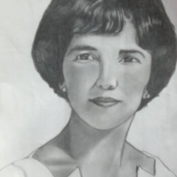 Desenho intitulada "Mãe" por Sandra Regina Herrera, Obras de arte originais, Lápis
