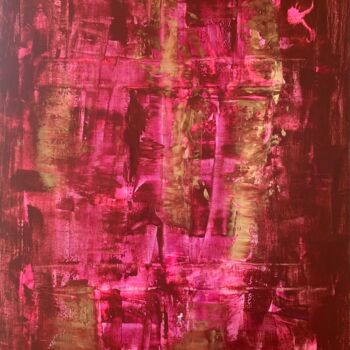 Peinture intitulée "Dimension rose" par Naji Joseph Hallak, Œuvre d'art originale, Acrylique