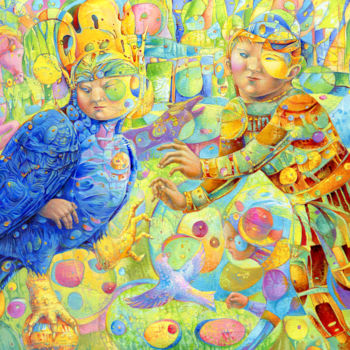 Painting titled "Вечность.jpg" by Nadezhda Kiseliova, Original Artwork