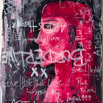 "Lady in Pink" başlıklı Tablo Nalân Arzu Karadag tarafından, Orijinal sanat, Akrilik Ahşap Sedye çerçevesi üzerine monte edi…