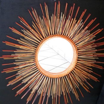 Textielkunst getiteld "soleil" door Awa Diallo, Origineel Kunstwerk, Anders