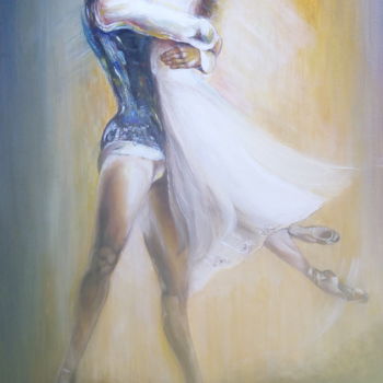 Ζωγραφική με τίτλο "Ballet Kiss" από Αθηνά Γεωργιάδου, Αυθεντικά έργα τέχνης, Ακρυλικό