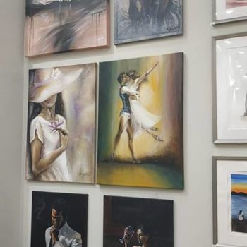 Ζωγραφική με τίτλο "ballerina" από Αθηνά Γεωργιάδου, Αυθεντικά έργα τέχνης, Λάδι