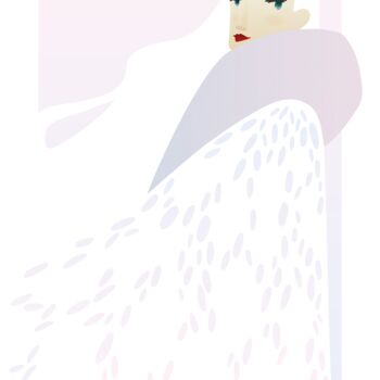 Arts numériques intitulée "Reina de las nieves" par Nana Nimbus, Œuvre d'art originale, Travail numérique 2D