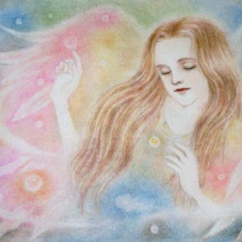 Drawing titled "Ginger Angel" by Nanae Miller, Original Artwork, Other