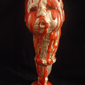 Sculpture intitulée "Bébé Graal" par Nancy Cardinal, Œuvre d'art originale, Coulage