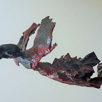 Sculptuur getiteld "Dragon" door Nancy Cardinal, Origineel Kunstwerk, Mixed Media