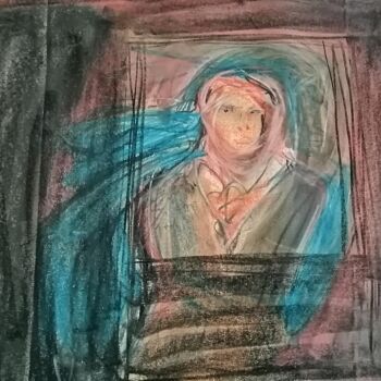 Pintura intitulada "le voleur" por Nancy Krief, Obras de arte originais, Pastel