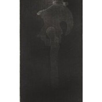 Druckgrafik mit dem Titel "Squelette 4" von Nancy Van Reeth, Original-Kunstwerk, Gravur