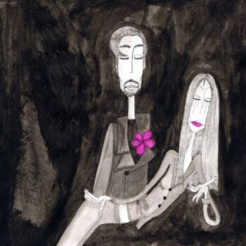 Peinture intitulée "Catherine & Fred" par Nancy Van Reeth, Œuvre d'art originale, Autre