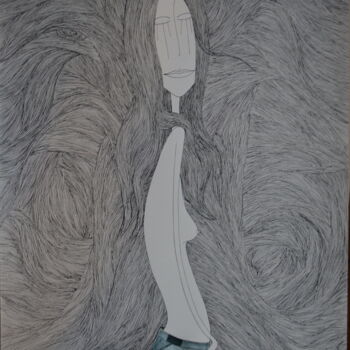 绘画 标题为“Alana” 由Nancy Van Reeth, 原创艺术品, 墨