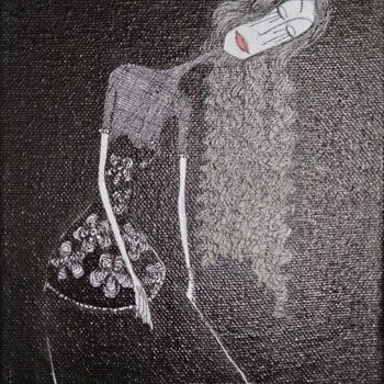 Malerei mit dem Titel "Gretchen" von Nancy Van Reeth, Original-Kunstwerk, Tinte