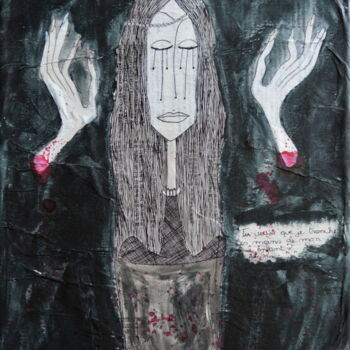 Pintura titulada "La jeune fille sans…" por Nancy Van Reeth, Obra de arte original