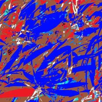 Картина под названием "blue nightmare" - Nancy Forever, Подлинное произведение искусства, Масло