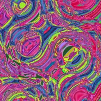 "psychedelic 3" başlıklı Tablo Nancy Forever tarafından, Orijinal sanat, Petrol