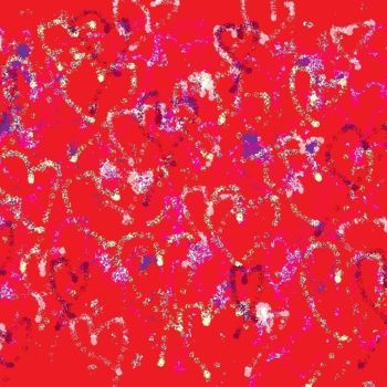 Schilderij getiteld "RED HEARTS" door Nancy Forever, Origineel Kunstwerk, Olie
