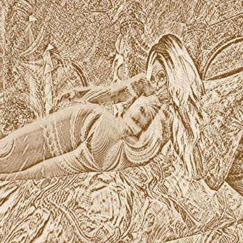Картина под названием "reclining lady" - Nancy Forever, Подлинное произведение искусства, Масло